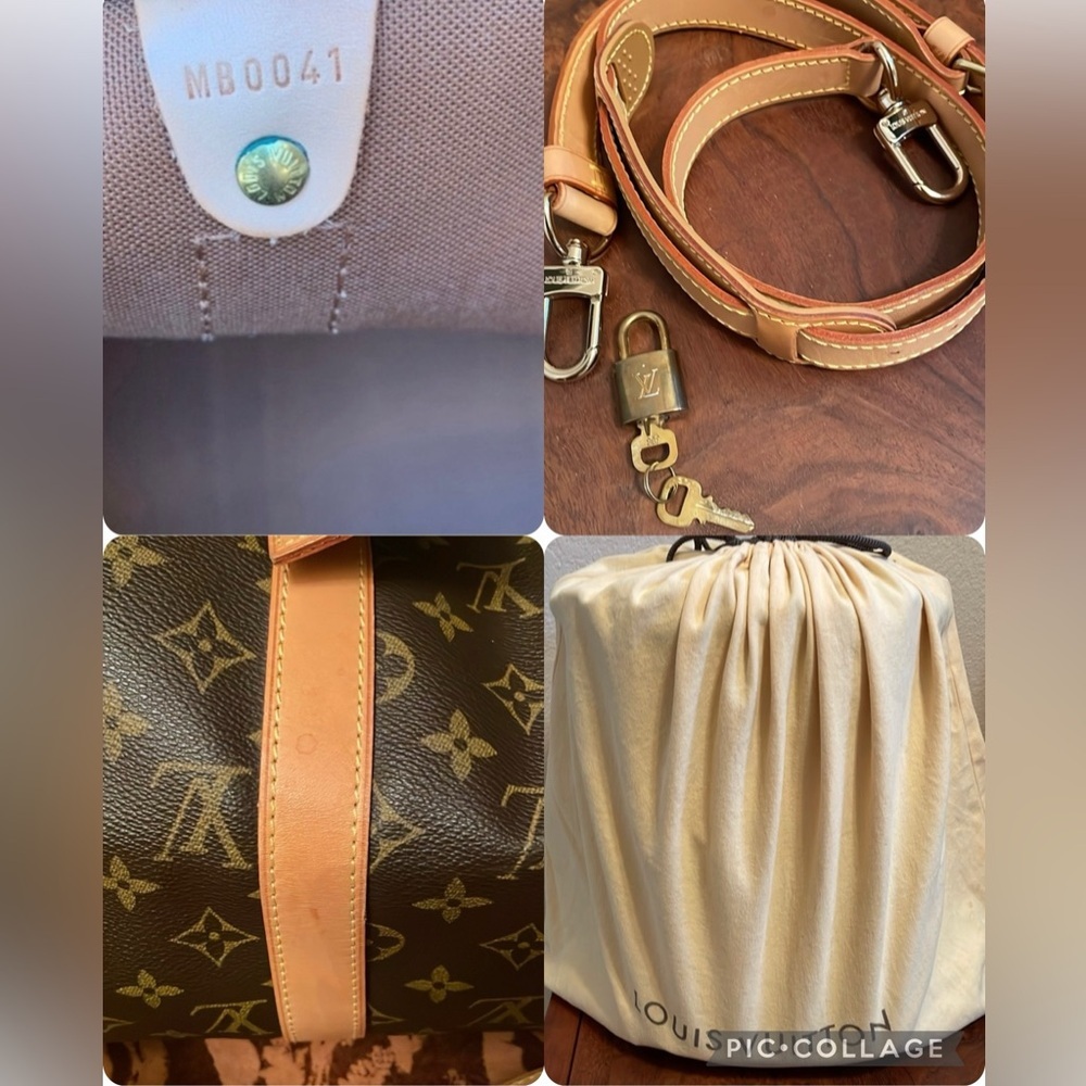 EUC Beautiful Louis Vuitton Monogram Keepall Bandolier 50 - Picture 9 of 17